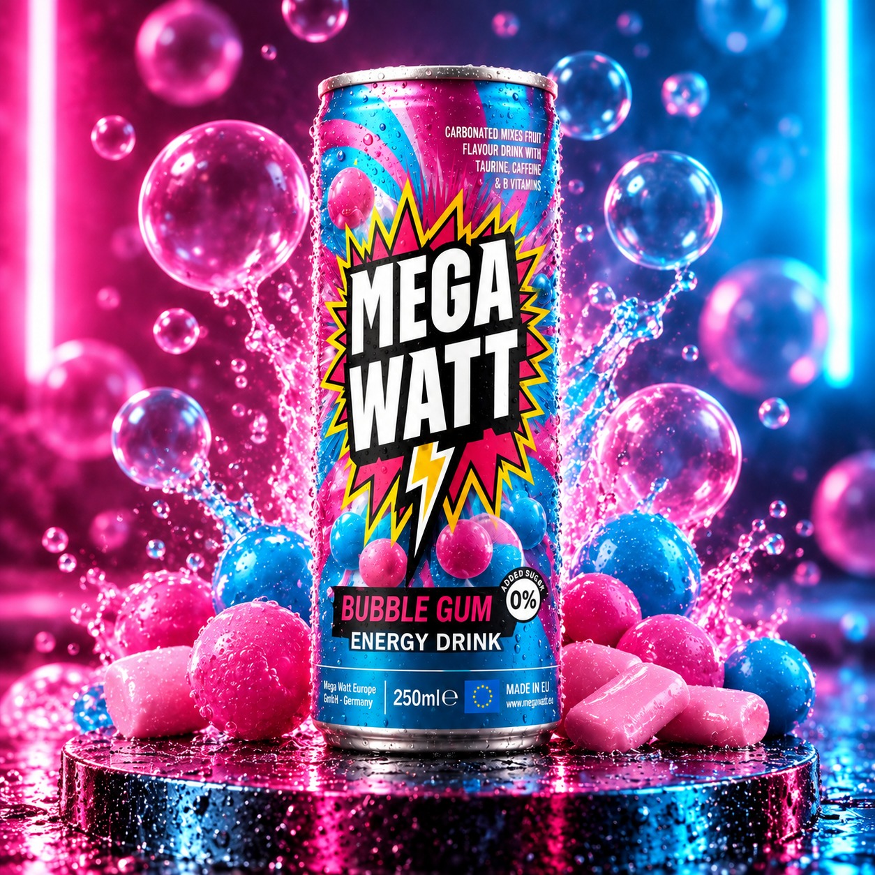 Mega Watt Bubble Gum lifestyle campaign