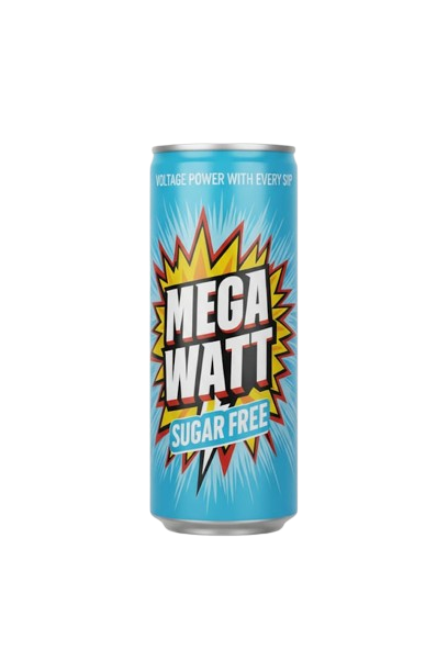Mega Watt Sugar Free can packshot